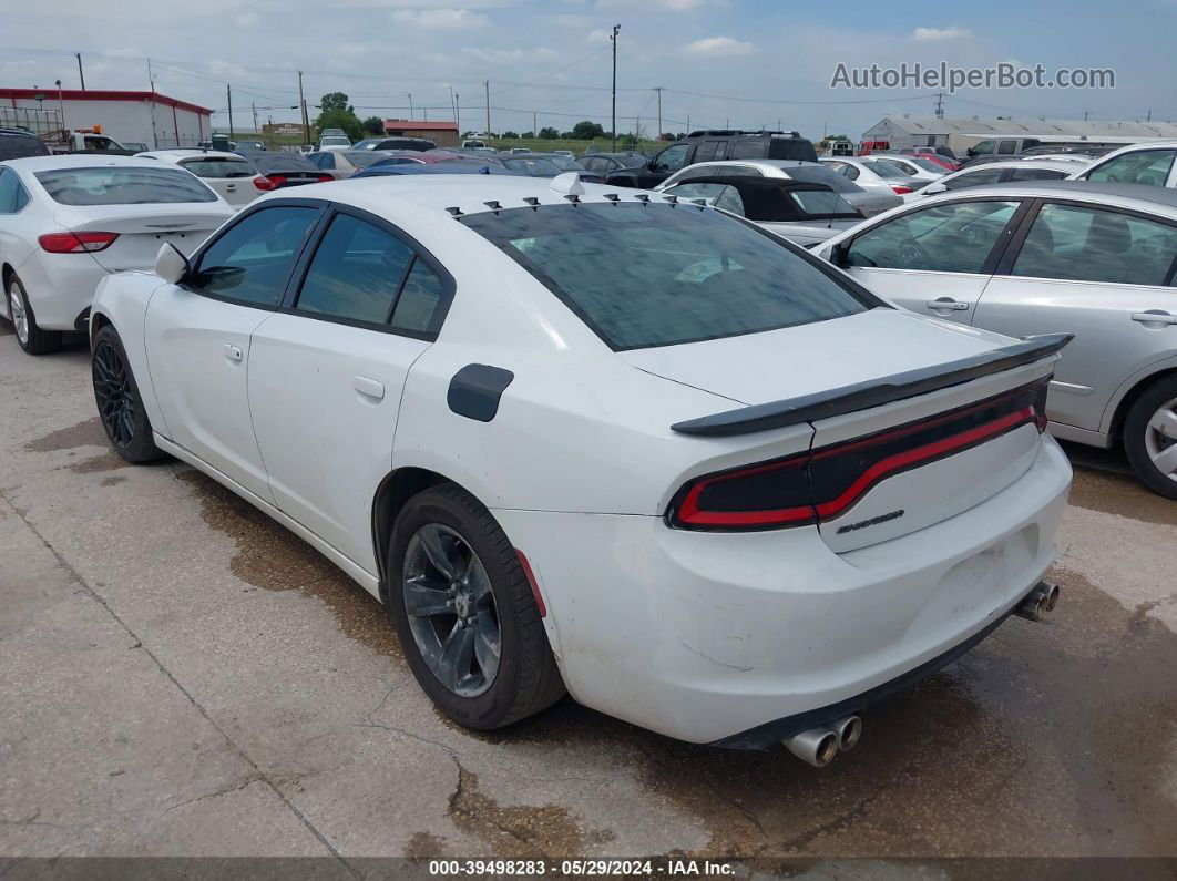 2016 Dodge Charger Sxt White vin: 2C3CDXHG7GH172953