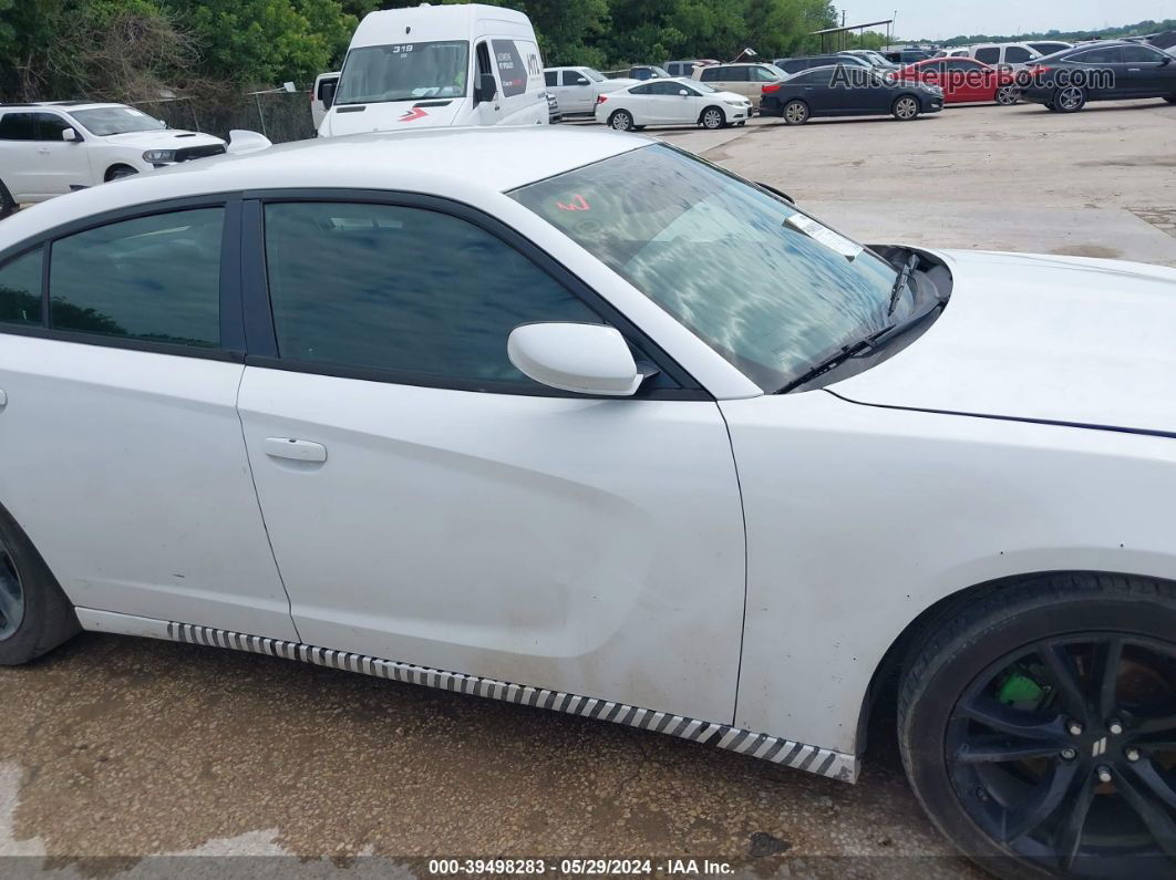 2016 Dodge Charger Sxt White vin: 2C3CDXHG7GH172953