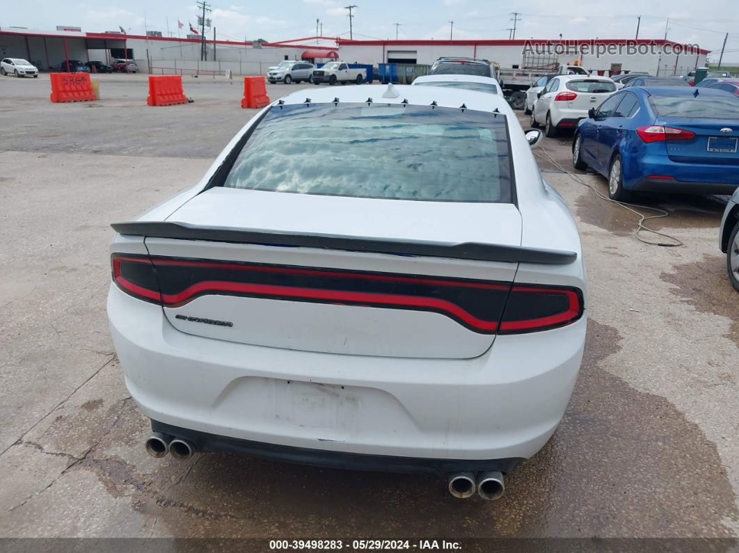 2016 Dodge Charger Sxt White vin: 2C3CDXHG7GH172953