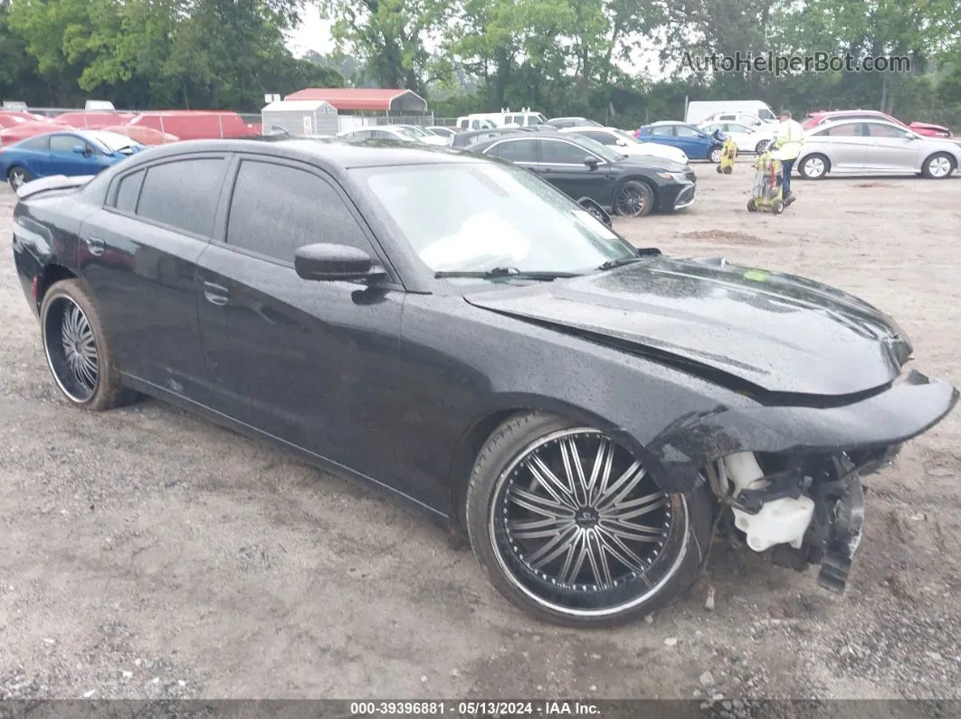 2016 Dodge Charger Sxt Black vin: 2C3CDXHG7GH234917