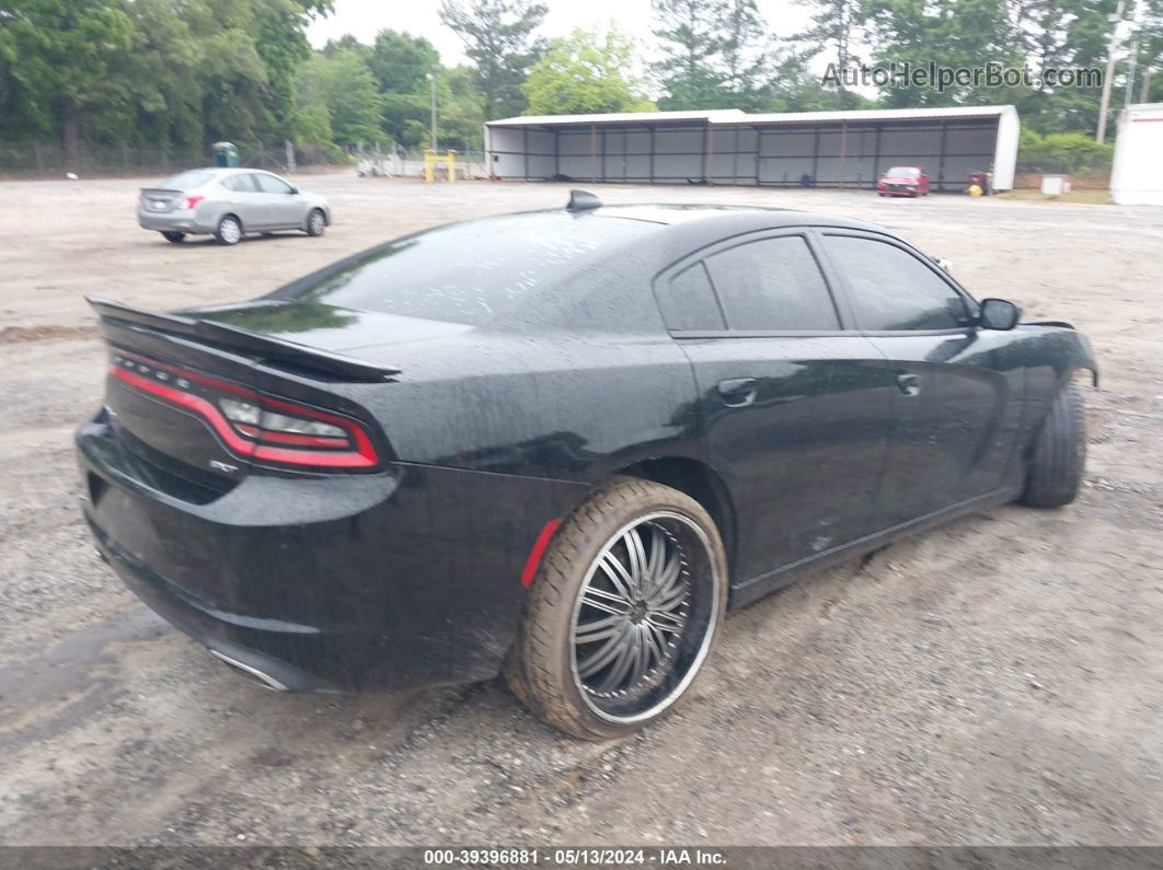 2016 Dodge Charger Sxt Black vin: 2C3CDXHG7GH234917