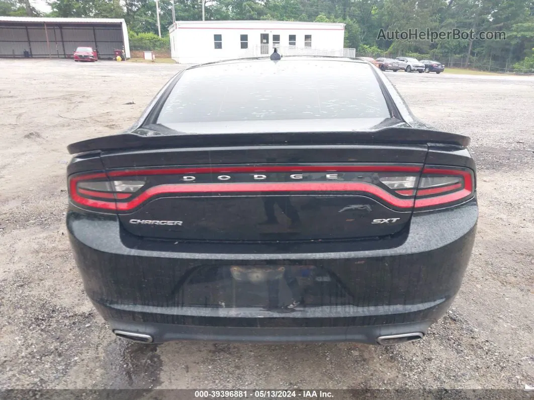 2016 Dodge Charger Sxt Black vin: 2C3CDXHG7GH234917