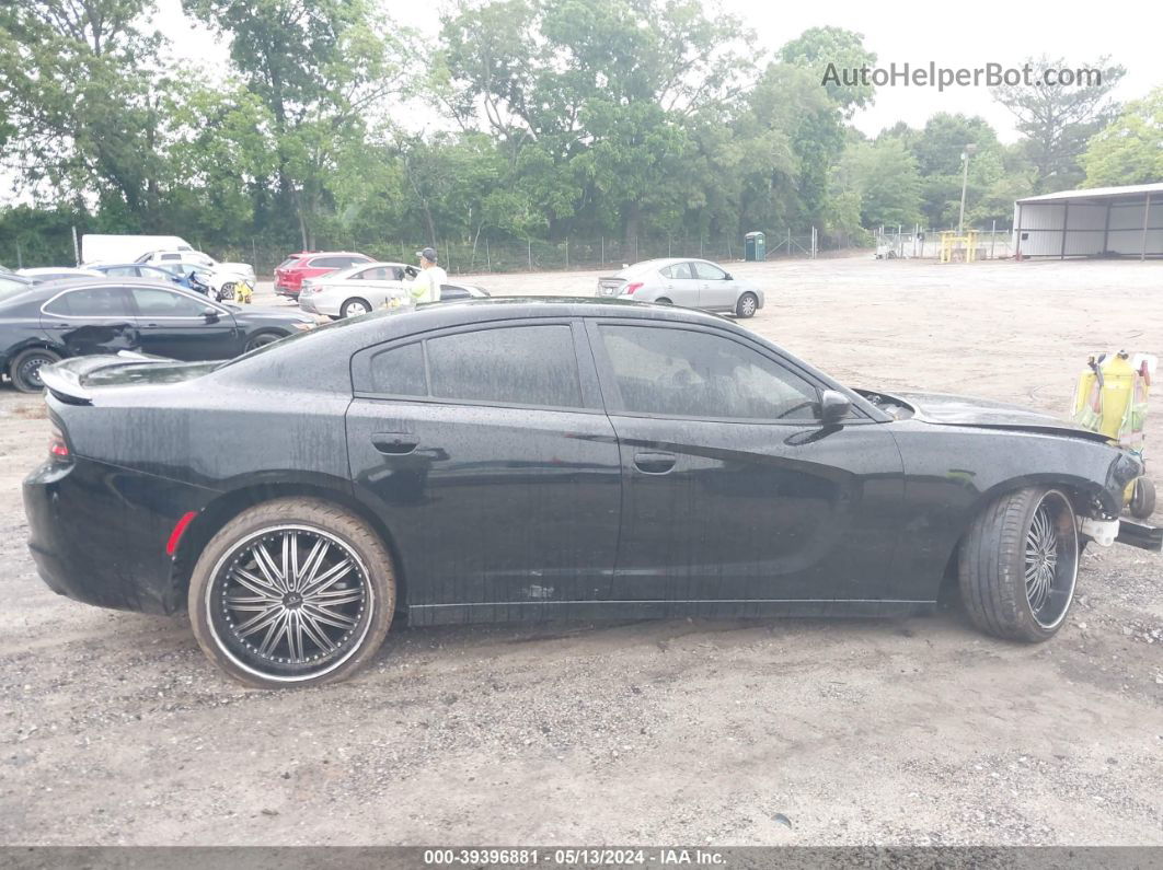 2016 Dodge Charger Sxt Black vin: 2C3CDXHG7GH234917