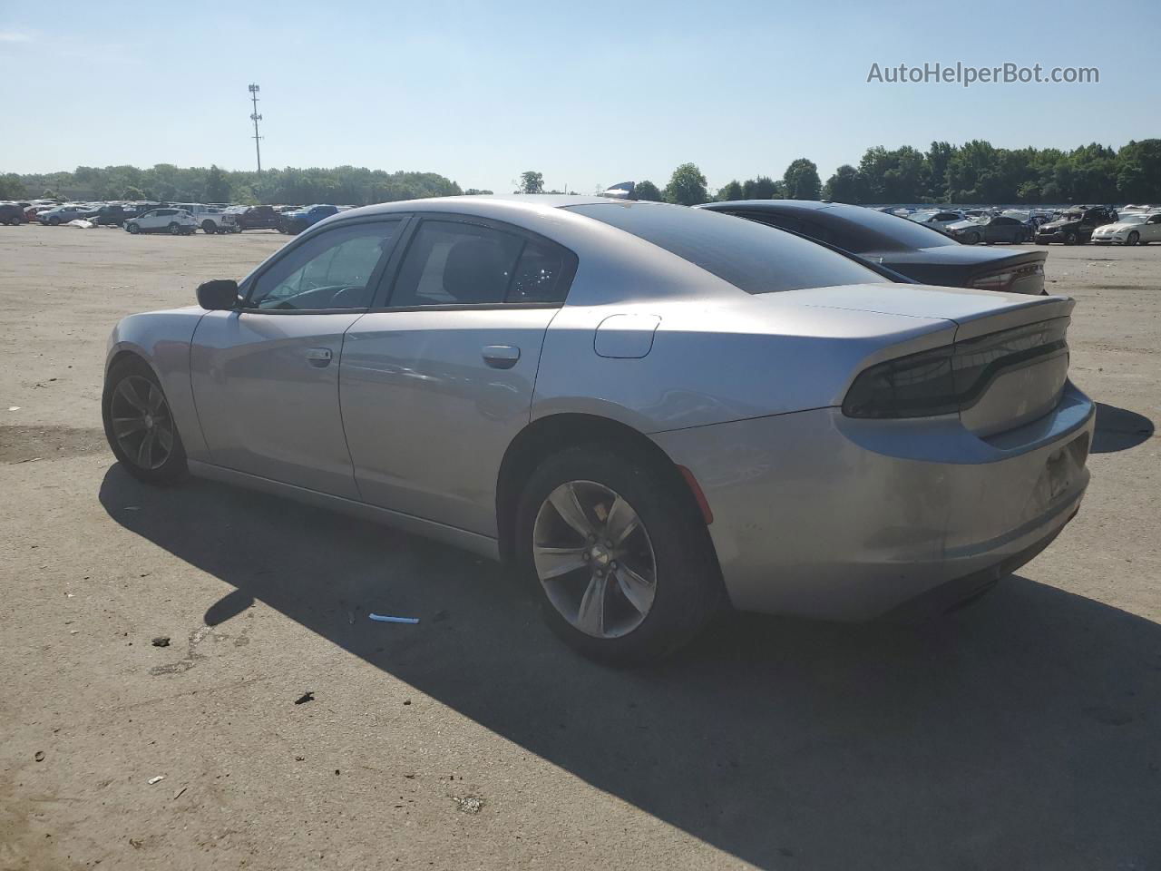 2016 Dodge Charger Sxt Silver vin: 2C3CDXHG7GH258196