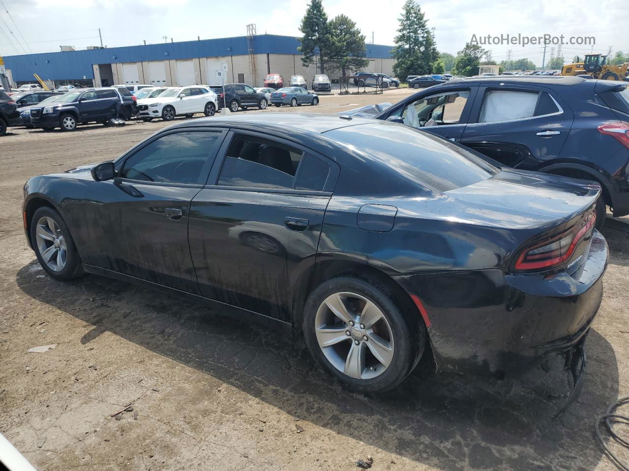 2016 Dodge Charger Sxt Black vin: 2C3CDXHG7GH266444