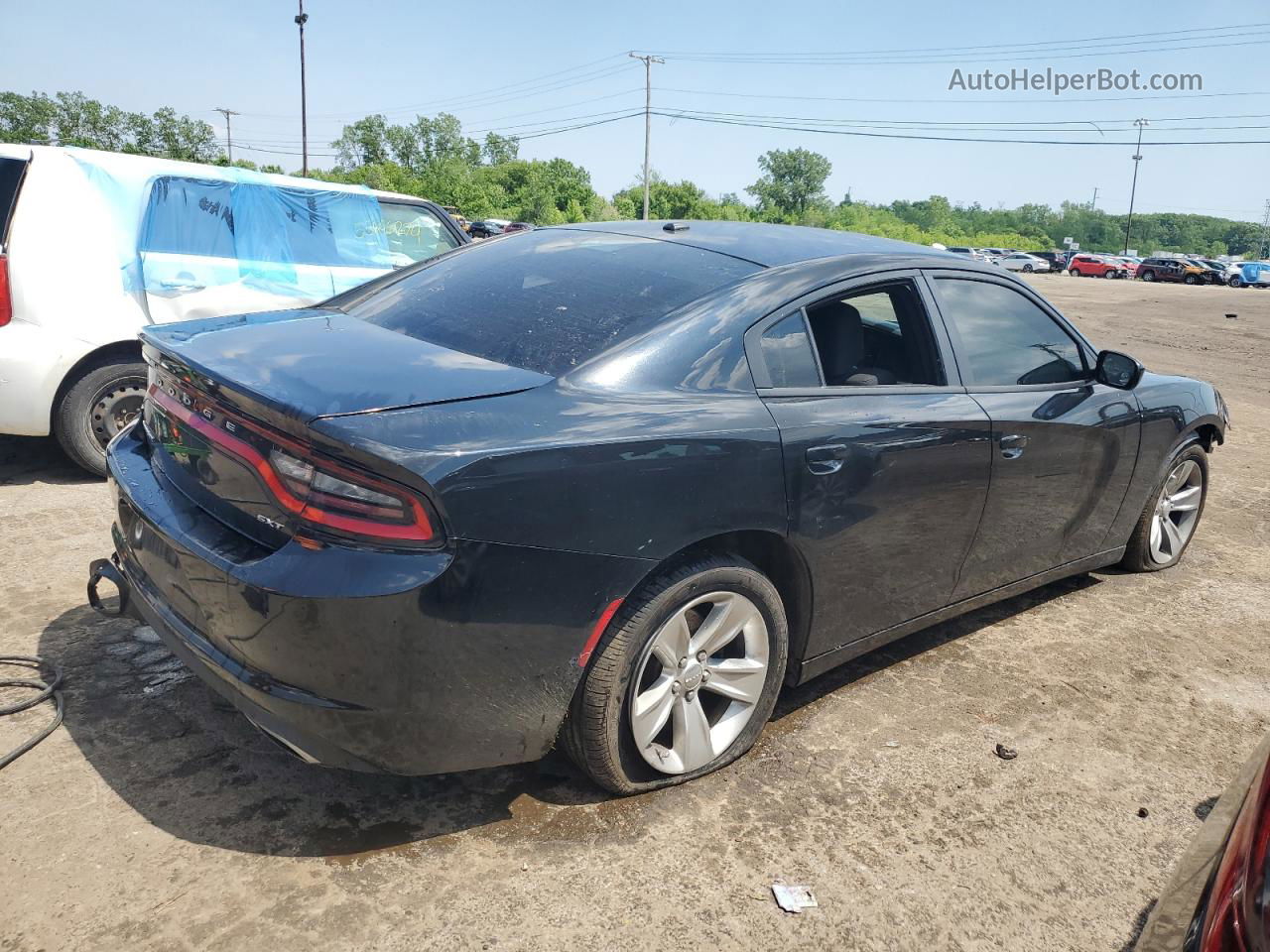 2016 Dodge Charger Sxt Черный vin: 2C3CDXHG7GH266444