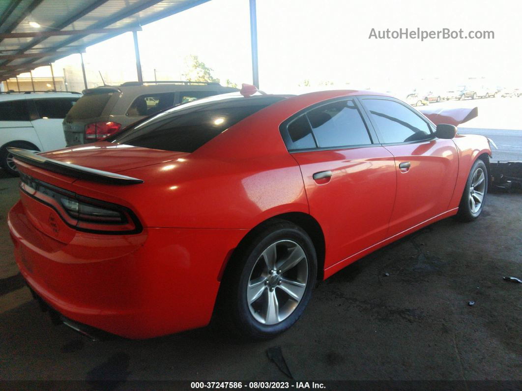 2016 Dodge Charger Sxt Orange vin: 2C3CDXHG7GH293160