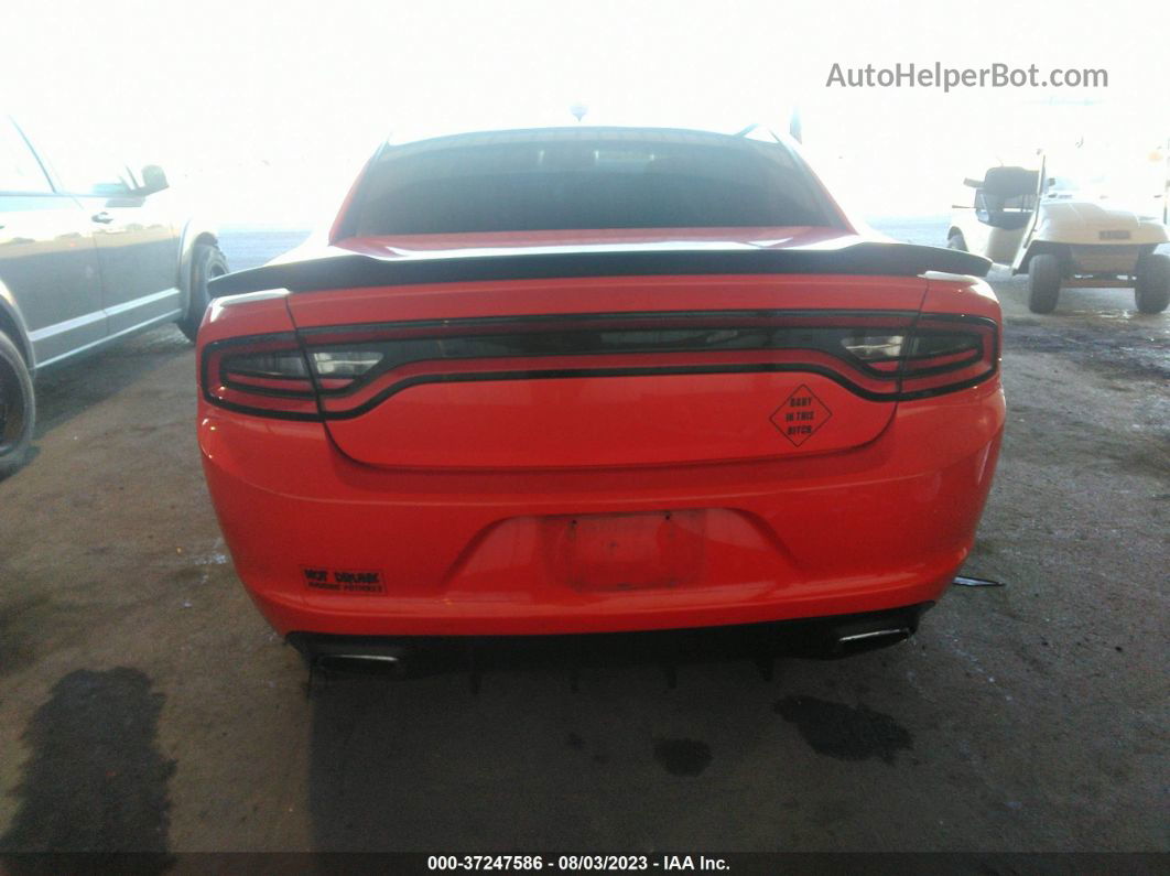 2016 Dodge Charger Sxt Orange vin: 2C3CDXHG7GH293160