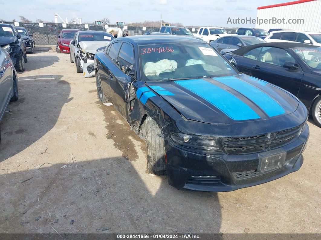 2017 Dodge Charger Sxt Rwd Black vin: 2C3CDXHG7HH520655