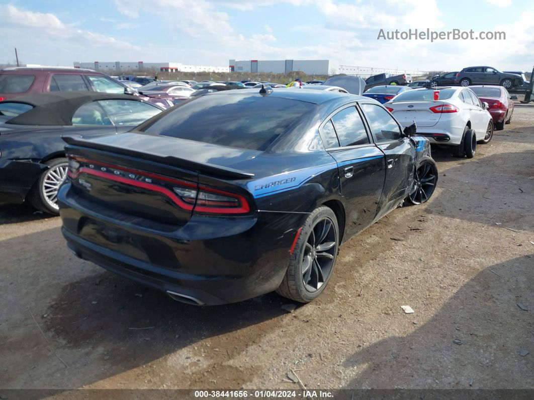 2017 Dodge Charger Sxt Rwd Black vin: 2C3CDXHG7HH520655