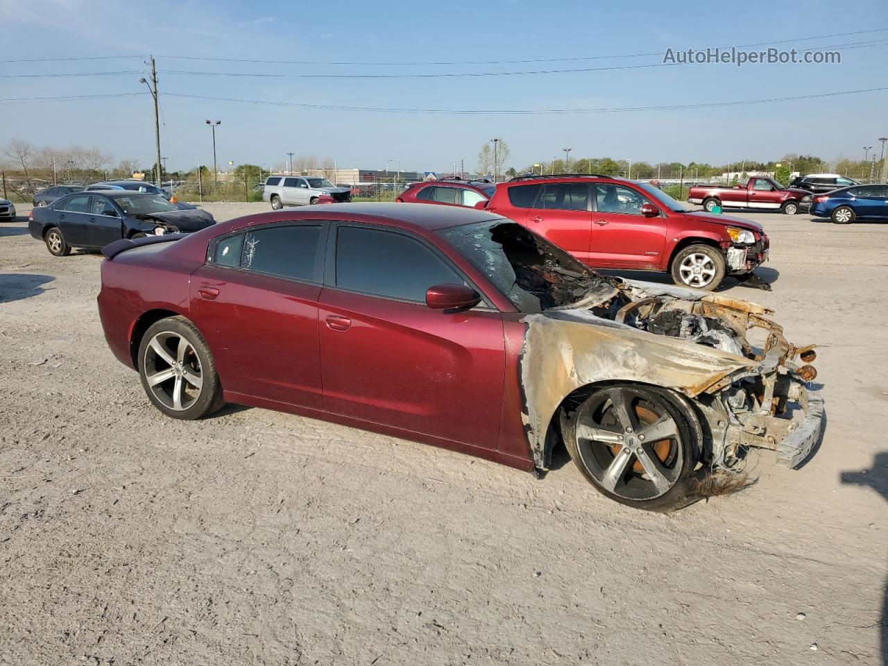 2017 Dodge Charger Sxt Burgundy vin: 2C3CDXHG7HH543837