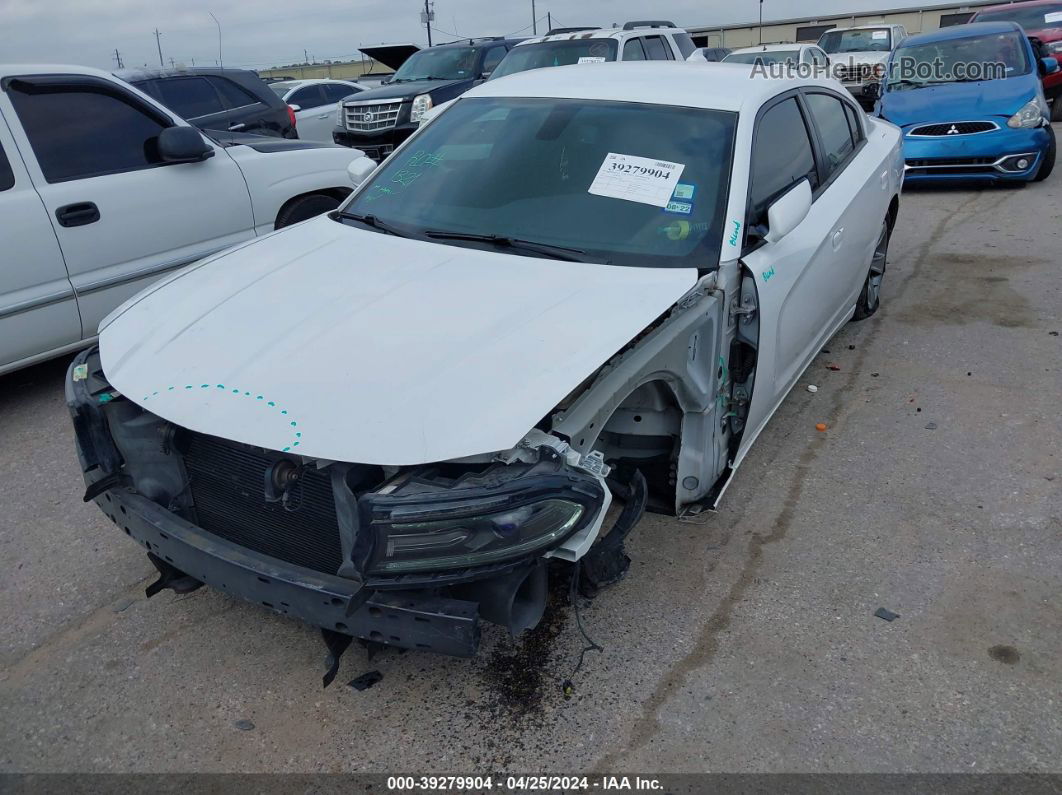 2017 Dodge Charger Sxt Rwd White vin: 2C3CDXHG7HH562162