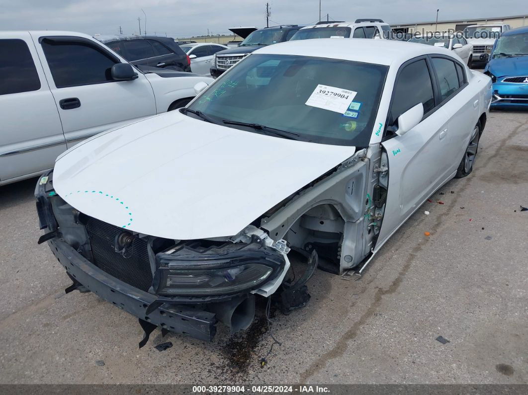 2017 Dodge Charger Sxt Rwd White vin: 2C3CDXHG7HH562162