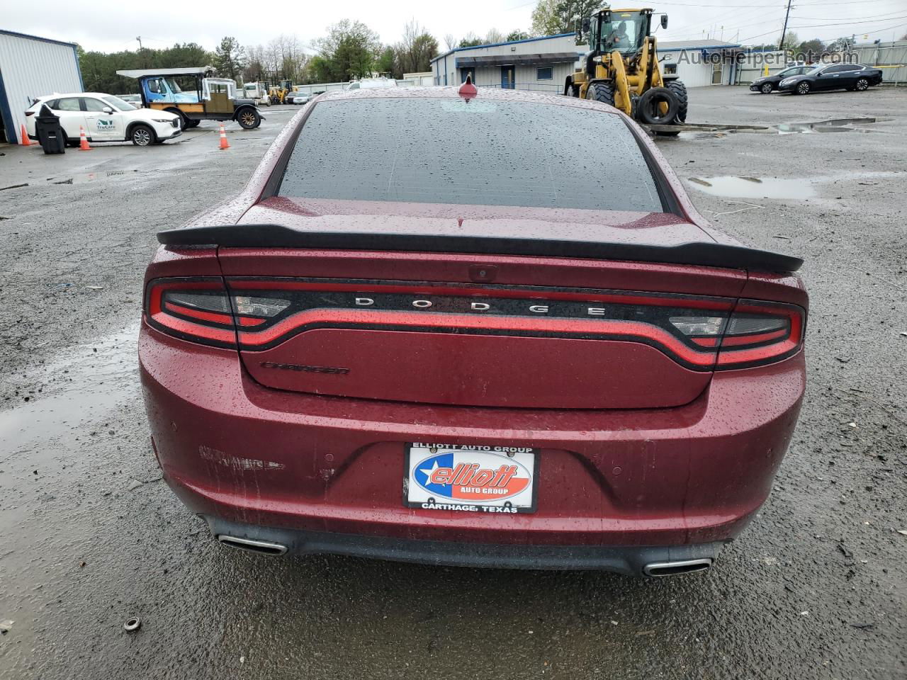 2017 Dodge Charger Sxt Burgundy vin: 2C3CDXHG7HH595842