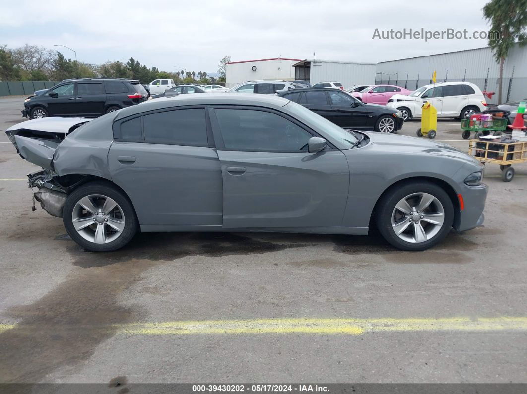 2017 Dodge Charger Sxt Rwd Gray vin: 2C3CDXHG7HH659751