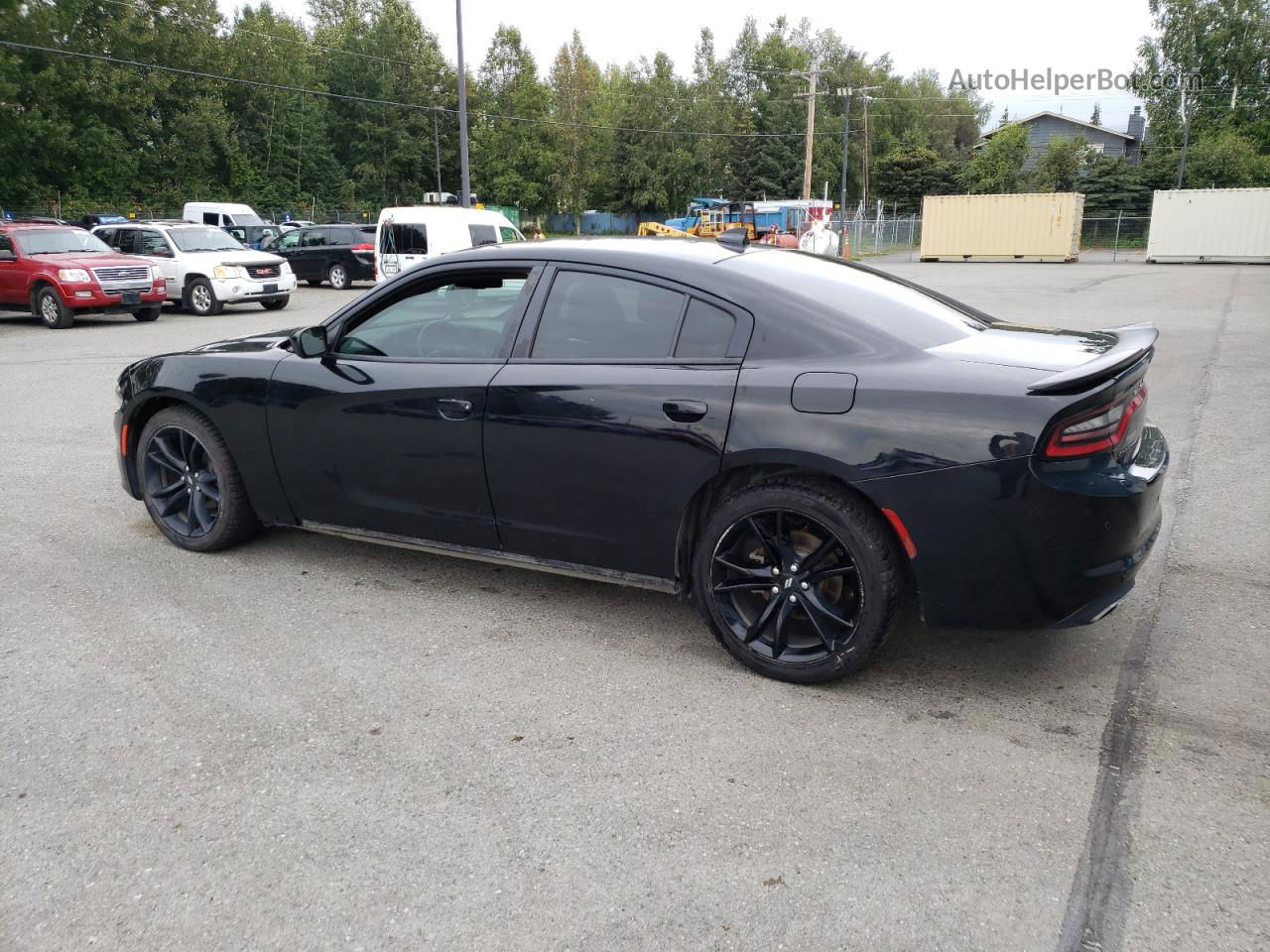 2018 Dodge Charger Sxt Plus Black vin: 2C3CDXHG7JH196337