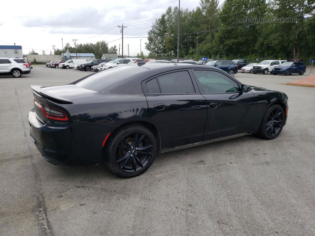 2018 Dodge Charger Sxt Plus Black vin: 2C3CDXHG7JH196337