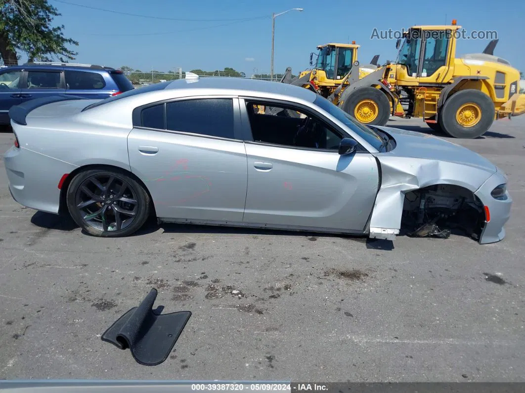 2021 Dodge Charger Gt Rwd Silver vin: 2C3CDXHG7MH519550