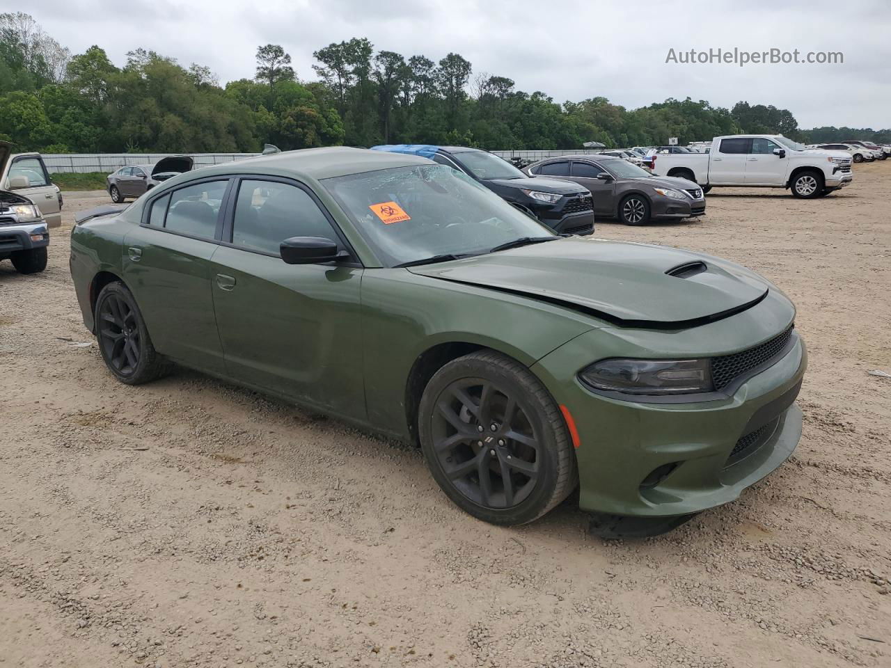 2021 Dodge Charger Gt Green vin: 2C3CDXHG7MH602122