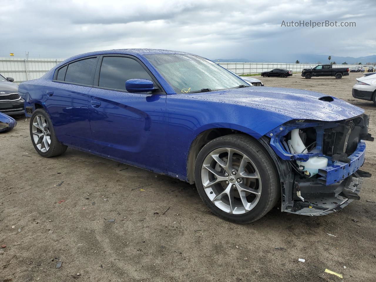 2021 Dodge Charger Gt Blue vin: 2C3CDXHG7MH616585