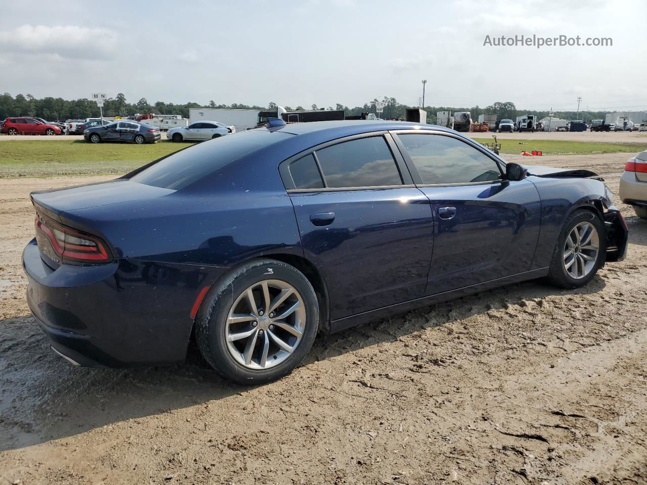 2016 Dodge Charger Sxt Blue vin: 2C3CDXHG8GH129917