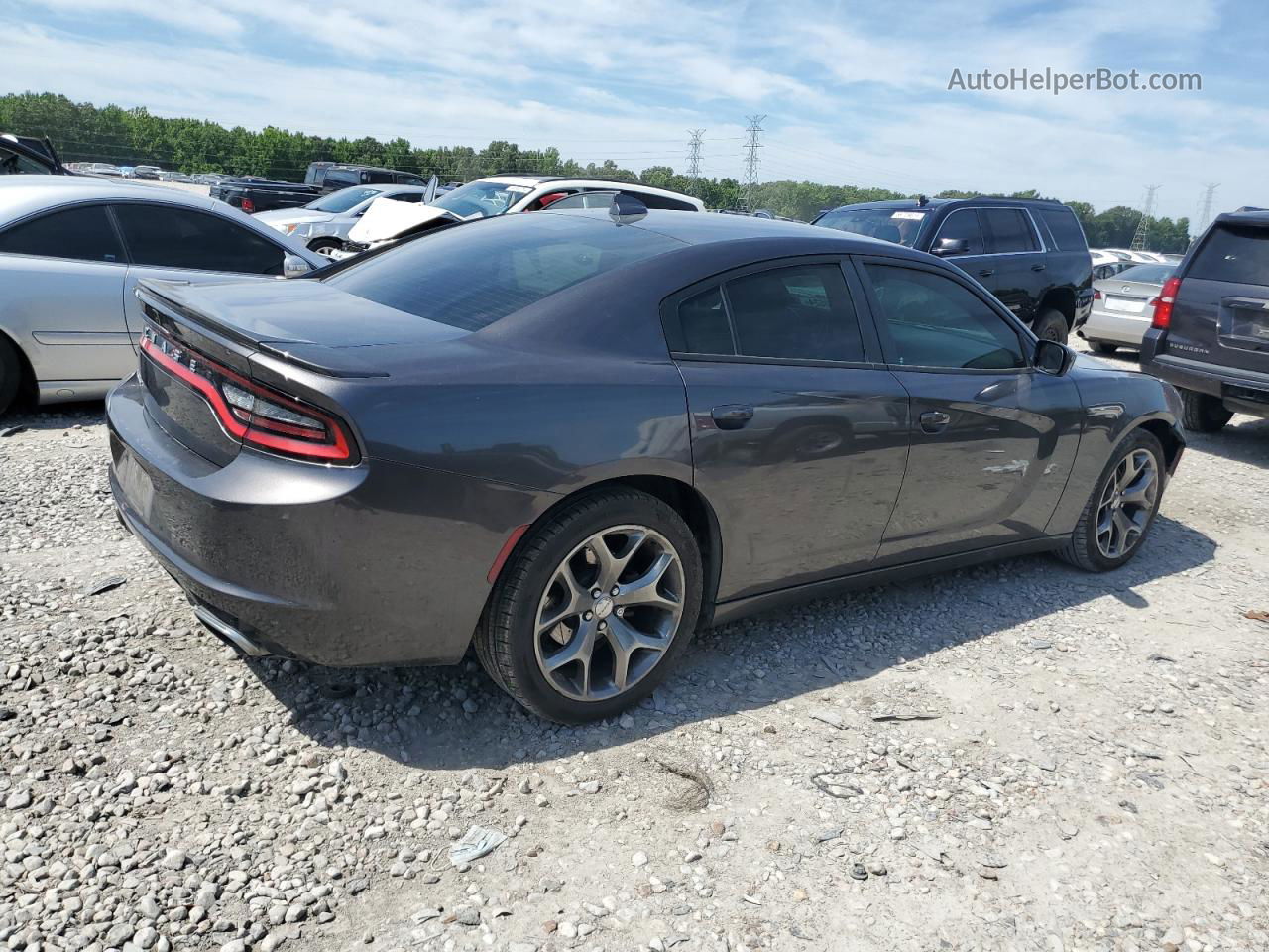 2016 Dodge Charger Sxt Charcoal vin: 2C3CDXHG8GH133014