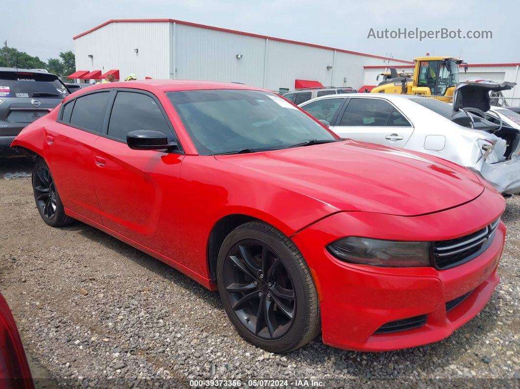 2016 Dodge Charger Sxt Red vin: 2C3CDXHG8GH174503