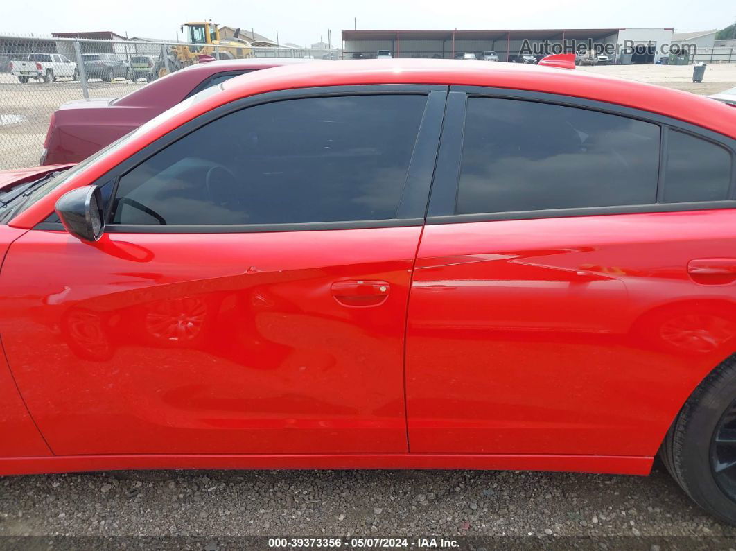 2016 Dodge Charger Sxt Red vin: 2C3CDXHG8GH174503