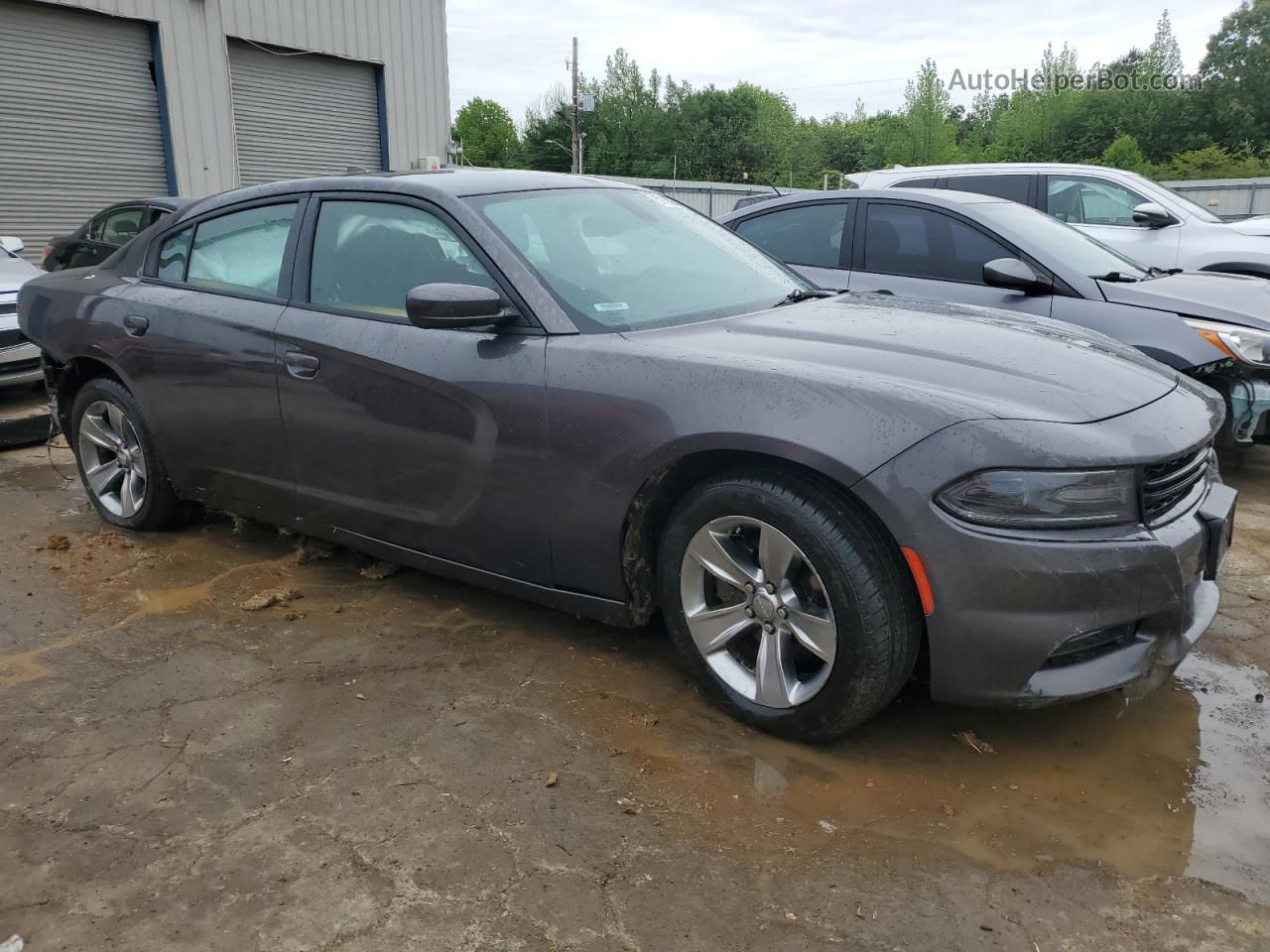 2016 Dodge Charger Sxt Gray vin: 2C3CDXHG8GH210545