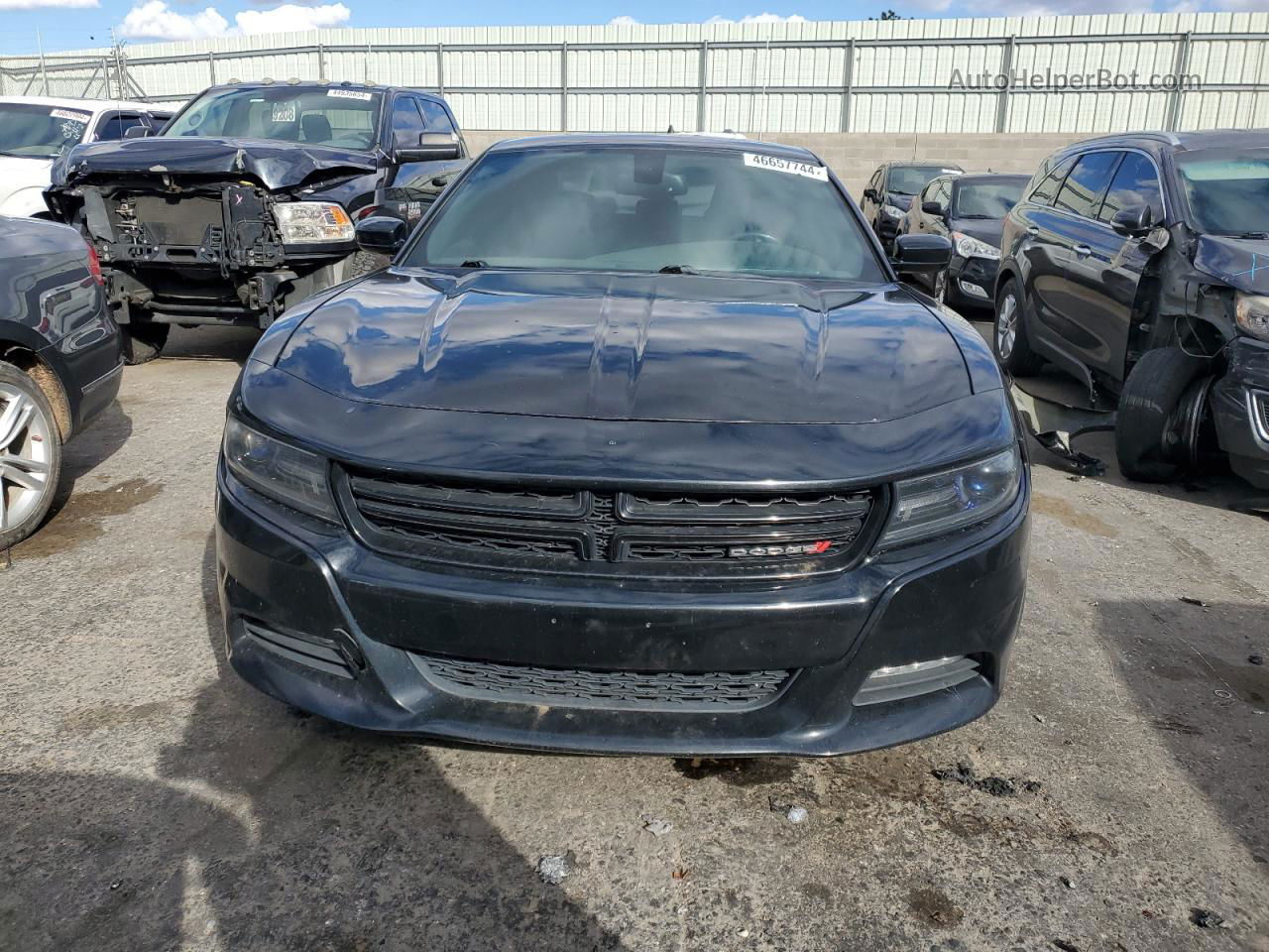 2016 Dodge Charger Sxt Black vin: 2C3CDXHG8GH226891