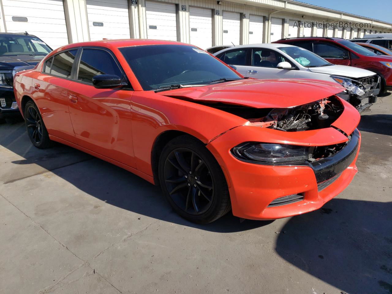 2016 Dodge Charger Sxt Orange vin: 2C3CDXHG8GH333441