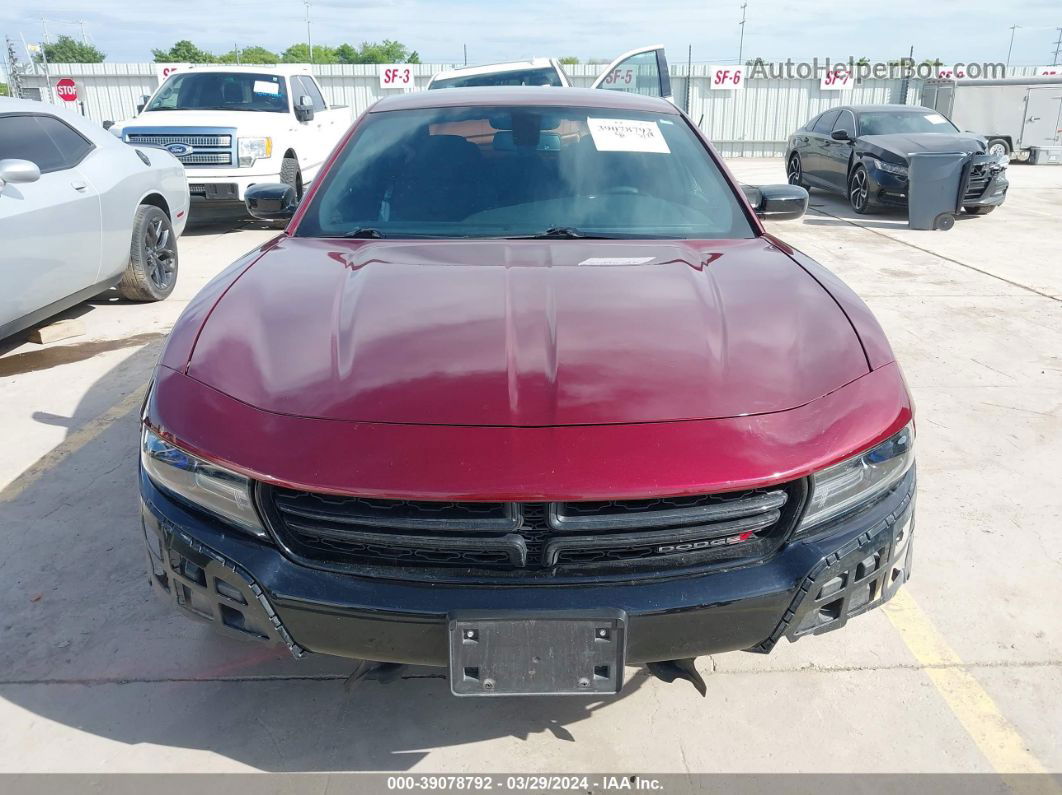 2017 Dodge Charger Sxt Rwd Темно-бордовый vin: 2C3CDXHG8HH504836