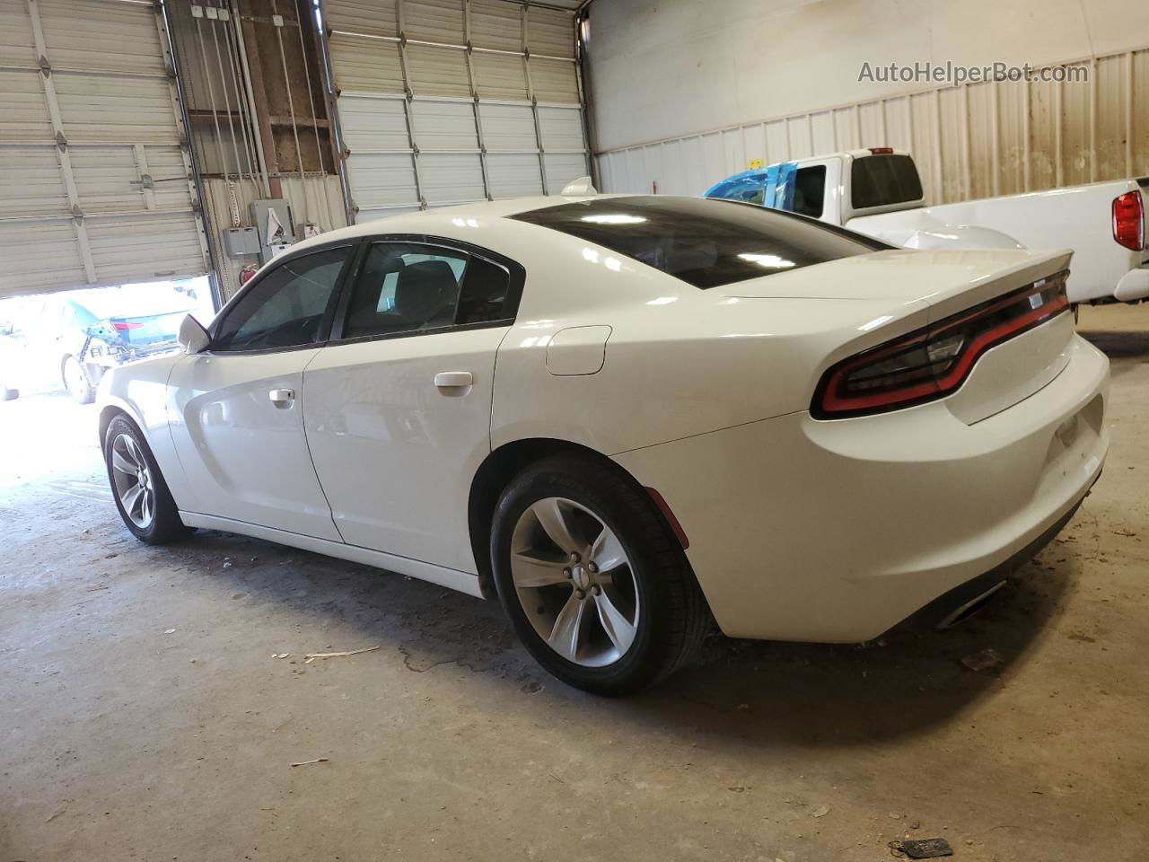 2017 Dodge Charger Sxt White vin: 2C3CDXHG8HH523919