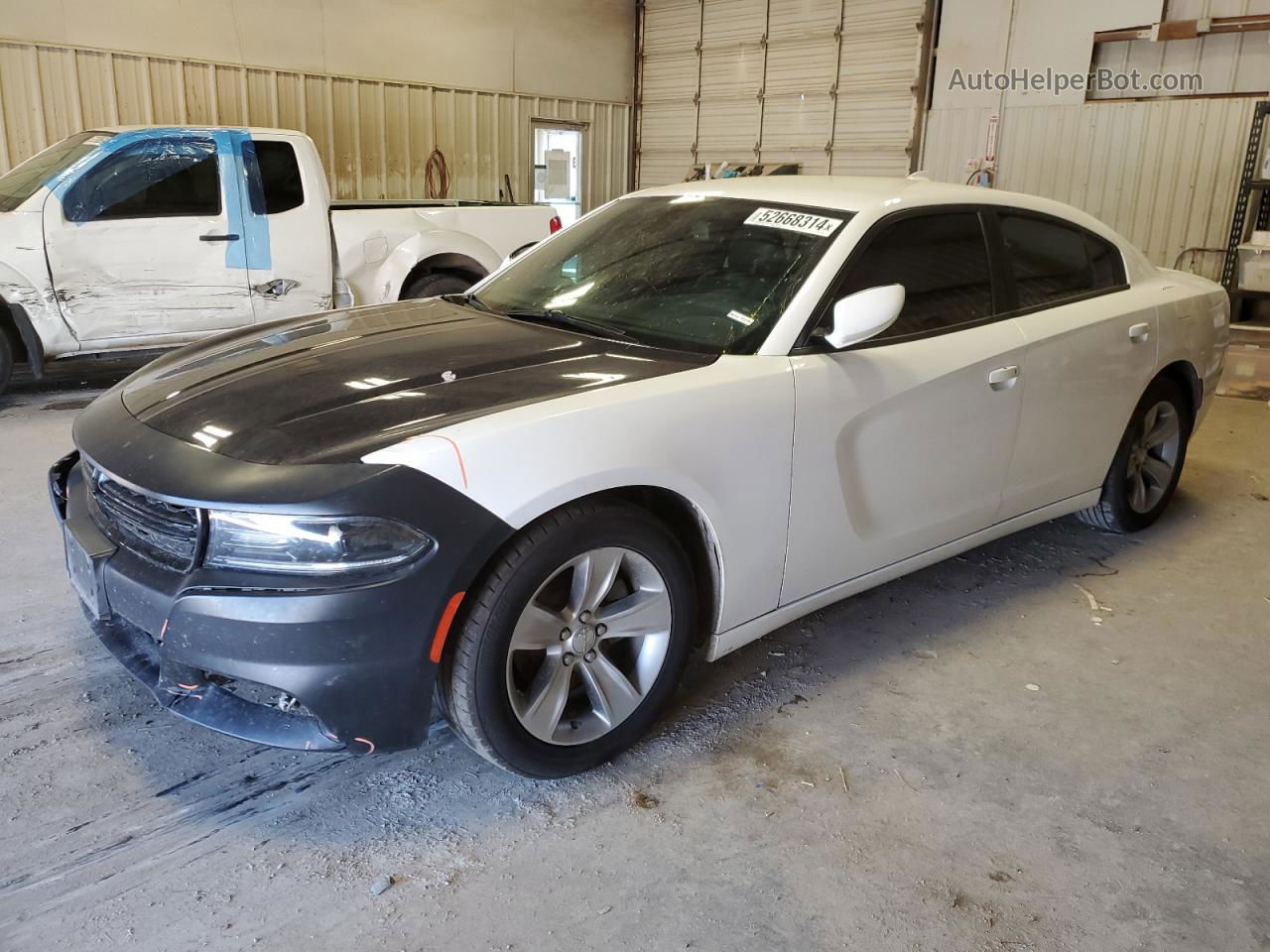 2017 Dodge Charger Sxt White vin: 2C3CDXHG8HH523919