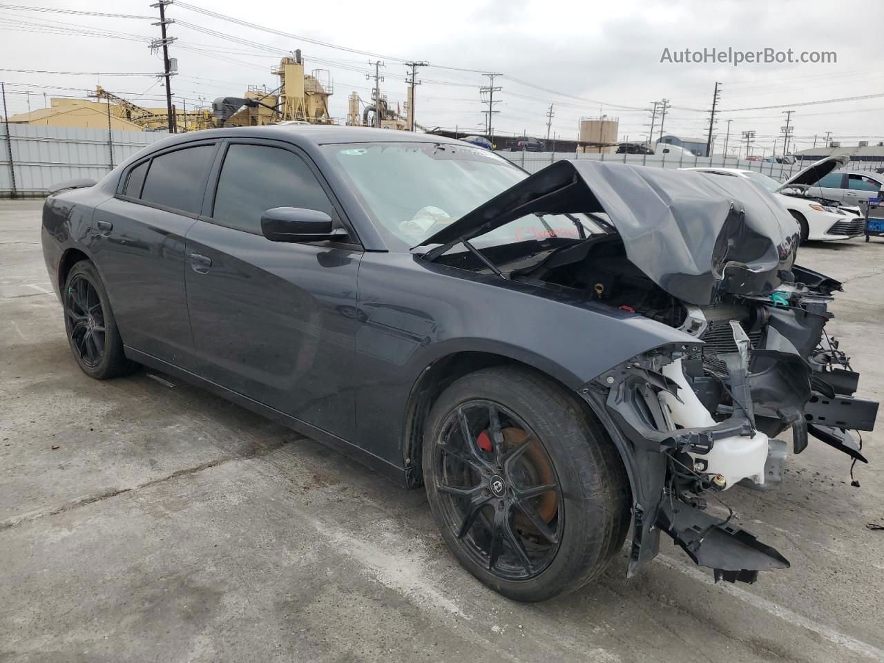 2017 Dodge Charger Sxt Charcoal vin: 2C3CDXHG8HH563496