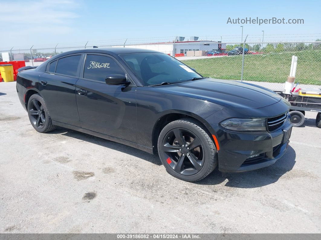 2017 Dodge Charger Sxt Rwd Black vin: 2C3CDXHG8HH601986