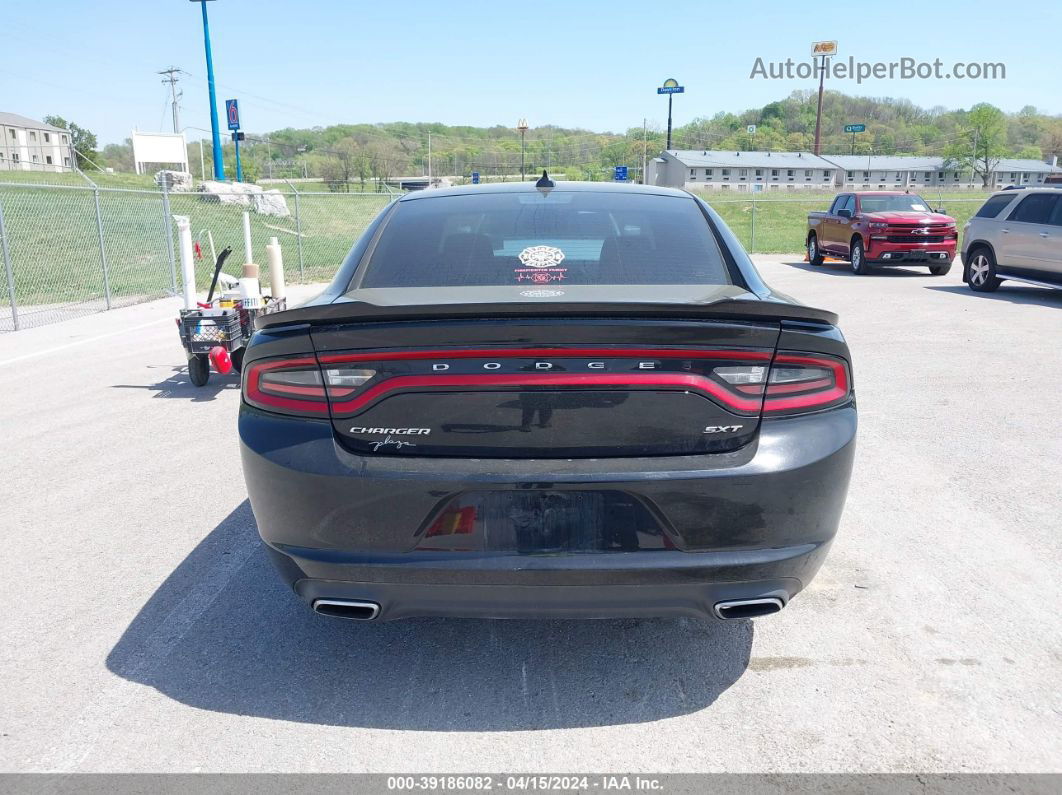 2017 Dodge Charger Sxt Rwd Black vin: 2C3CDXHG8HH601986