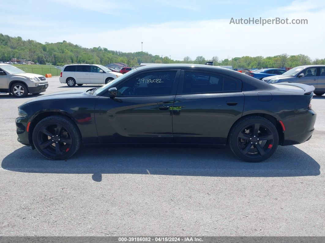 2017 Dodge Charger Sxt Rwd Black vin: 2C3CDXHG8HH601986