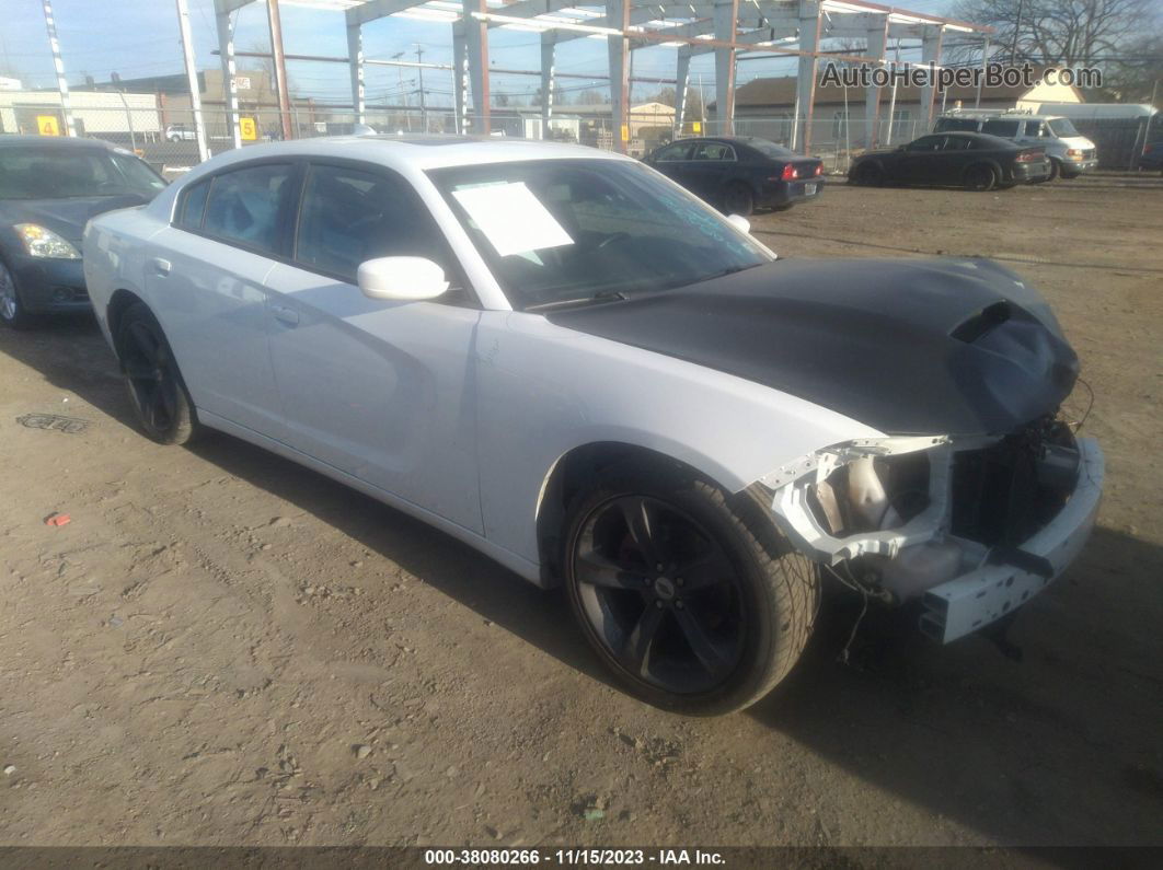 2017 Dodge Charger Sxt Rwd White vin: 2C3CDXHG8HH623826