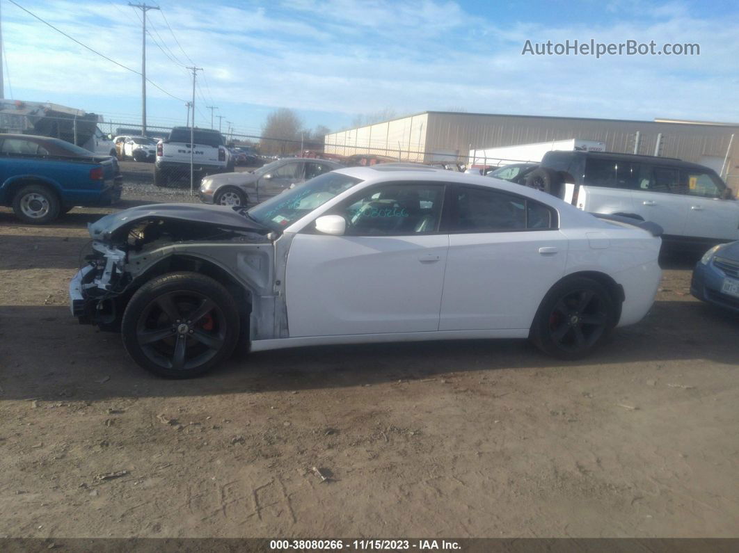 2017 Dodge Charger Sxt Rwd White vin: 2C3CDXHG8HH623826