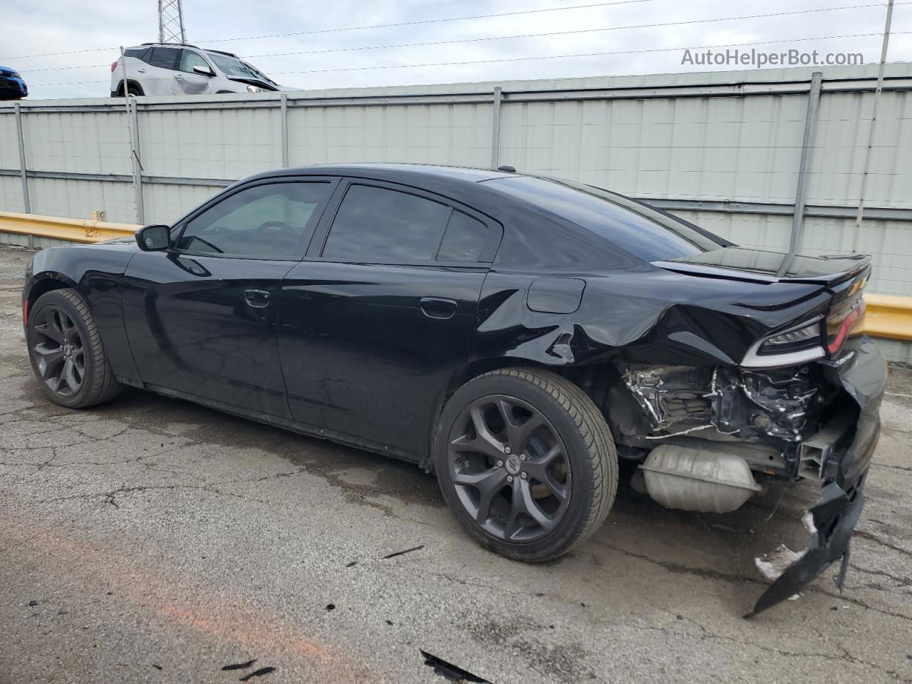 2017 Dodge Charger Sxt Black vin: 2C3CDXHG8HH656678