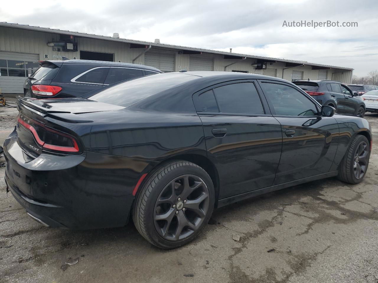 2017 Dodge Charger Sxt Black vin: 2C3CDXHG8HH656678