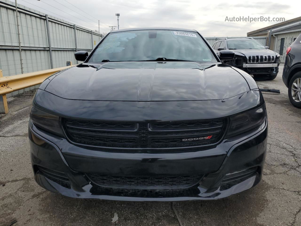 2017 Dodge Charger Sxt Black vin: 2C3CDXHG8HH656678