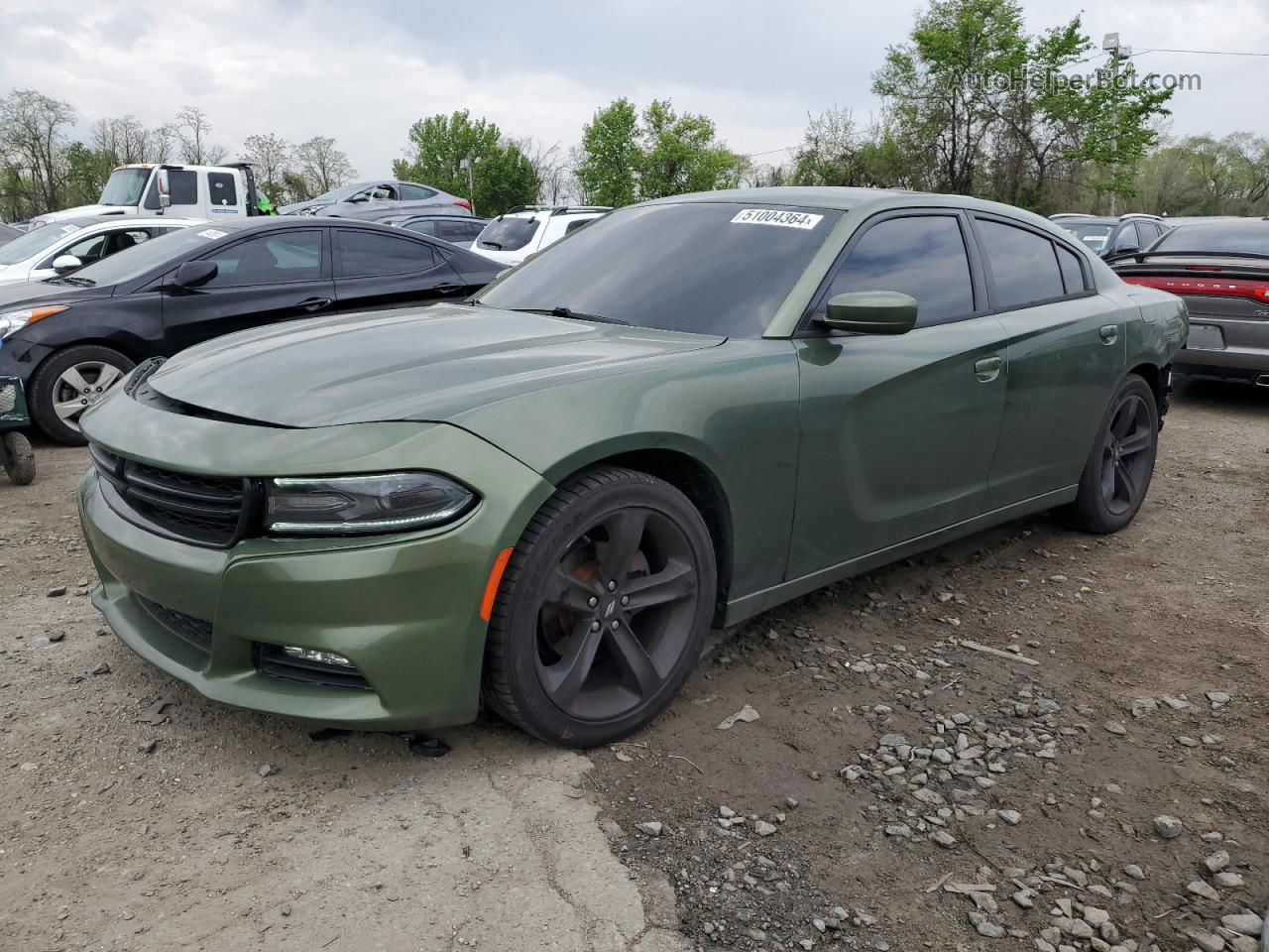 2018 Dodge Charger Sxt Plus Green vin: 2C3CDXHG8JH163668