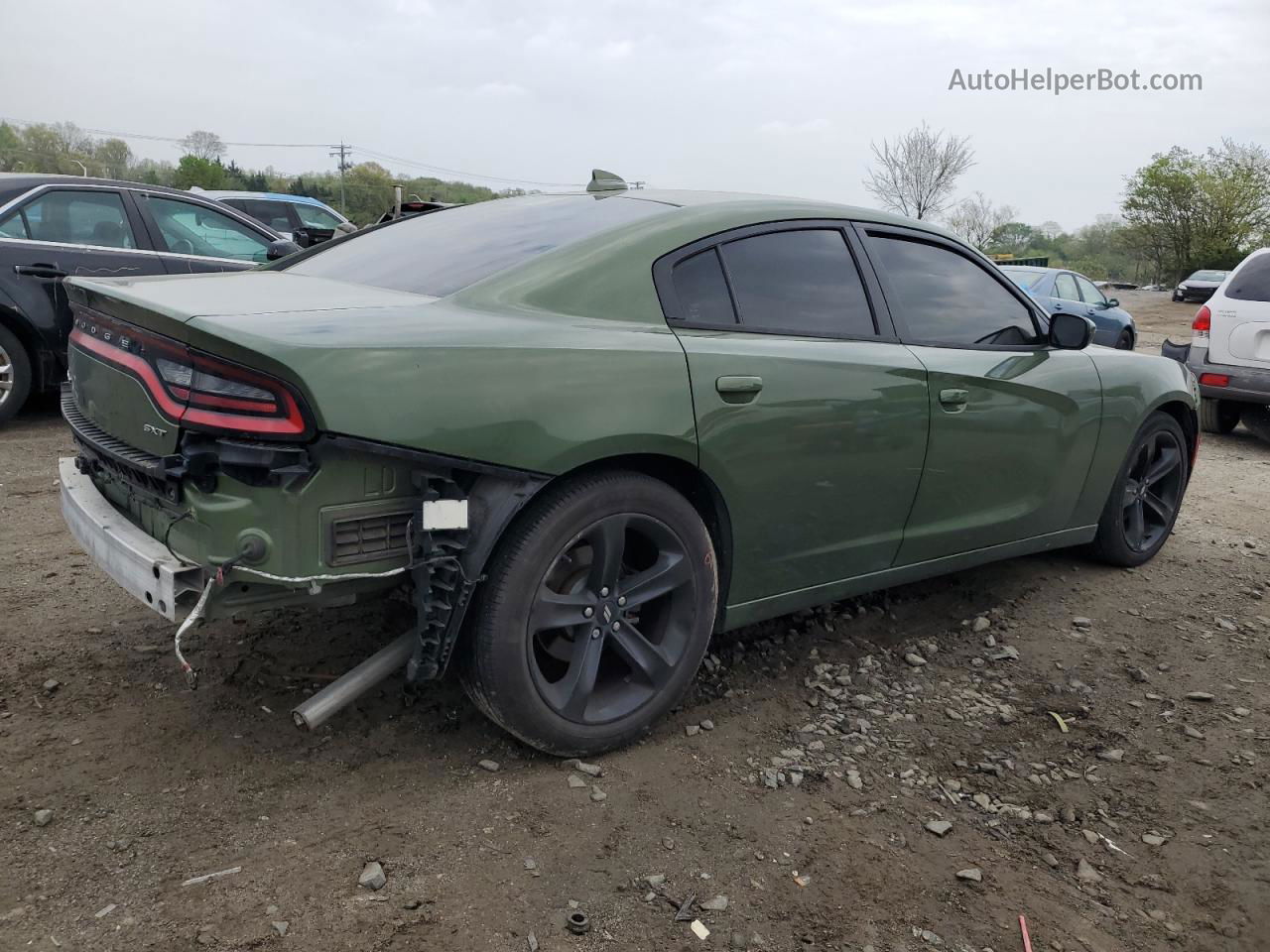 2018 Dodge Charger Sxt Plus Green vin: 2C3CDXHG8JH163668