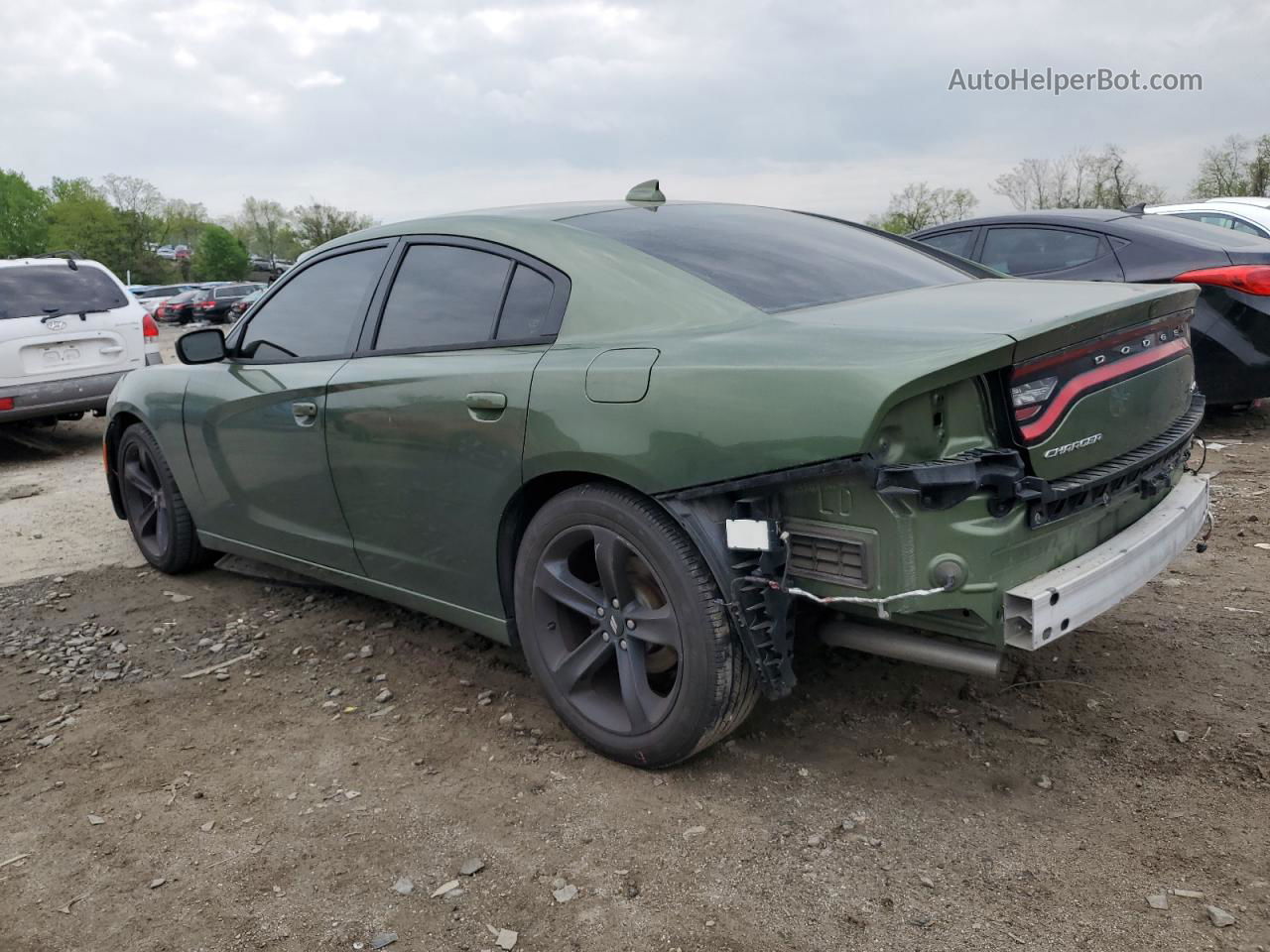 2018 Dodge Charger Sxt Plus Green vin: 2C3CDXHG8JH163668