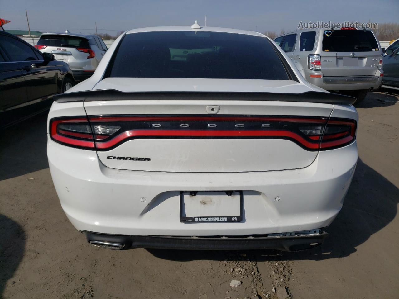 2018 Dodge Charger Sxt Plus White vin: 2C3CDXHG8JH272809