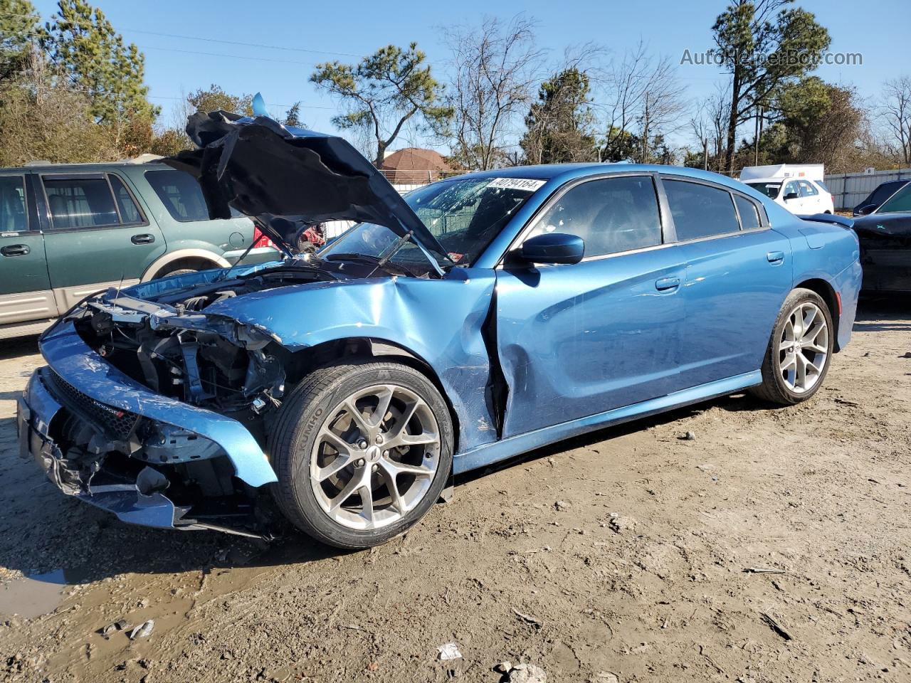 2021 Dodge Charger Gt Blue vin: 2C3CDXHG8MH565839