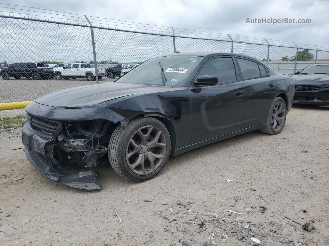 2016 Dodge Charger Sxt Black vin: 2C3CDXHG9GH132826