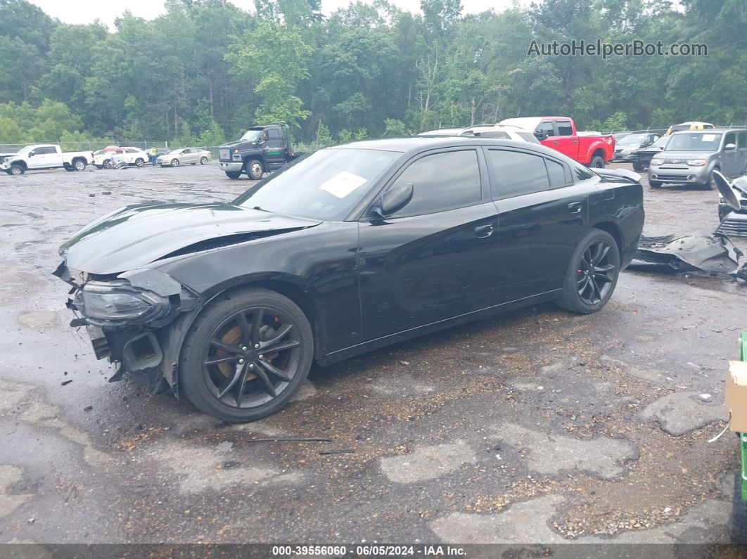 2016 Dodge Charger Sxt Black vin: 2C3CDXHG9GH143485